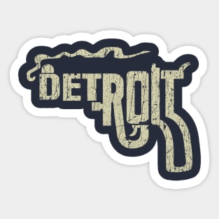 Detroit Smoking Gun Sticker